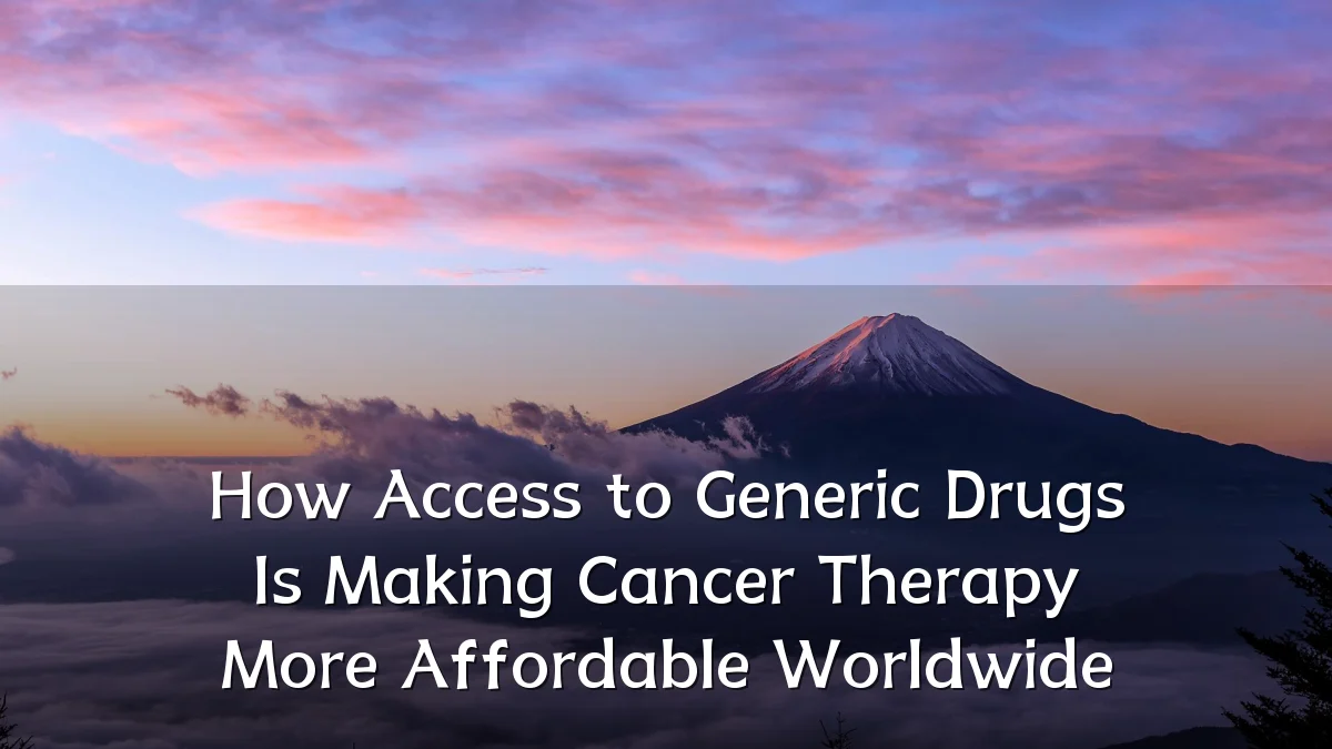 How Access to Generic Drugs Is Making Cancer Therapy More Affordable Worldwide