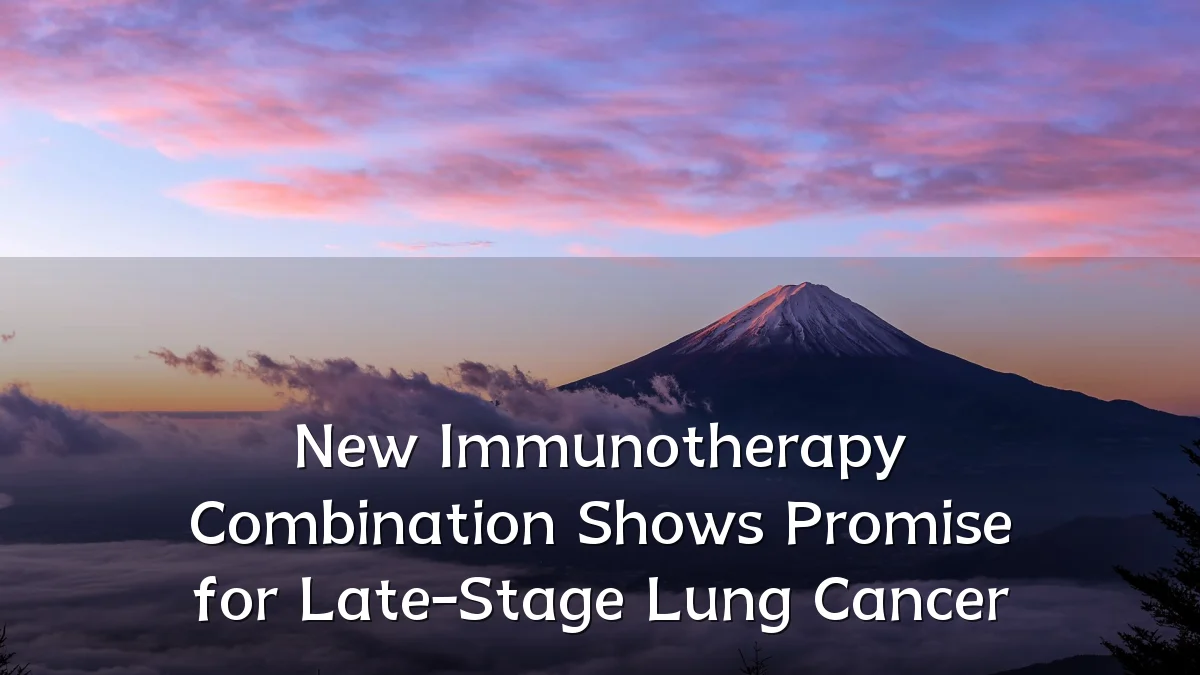 New Immunotherapy Combination Shows Promise for Late-Stage Lung Cancer