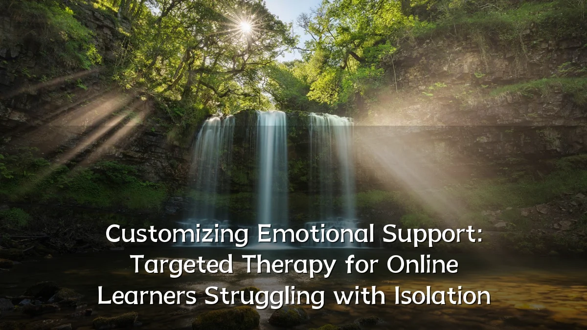 Customizing Emotional Support: Targeted Therapy for Online Learners Struggling with Isolation