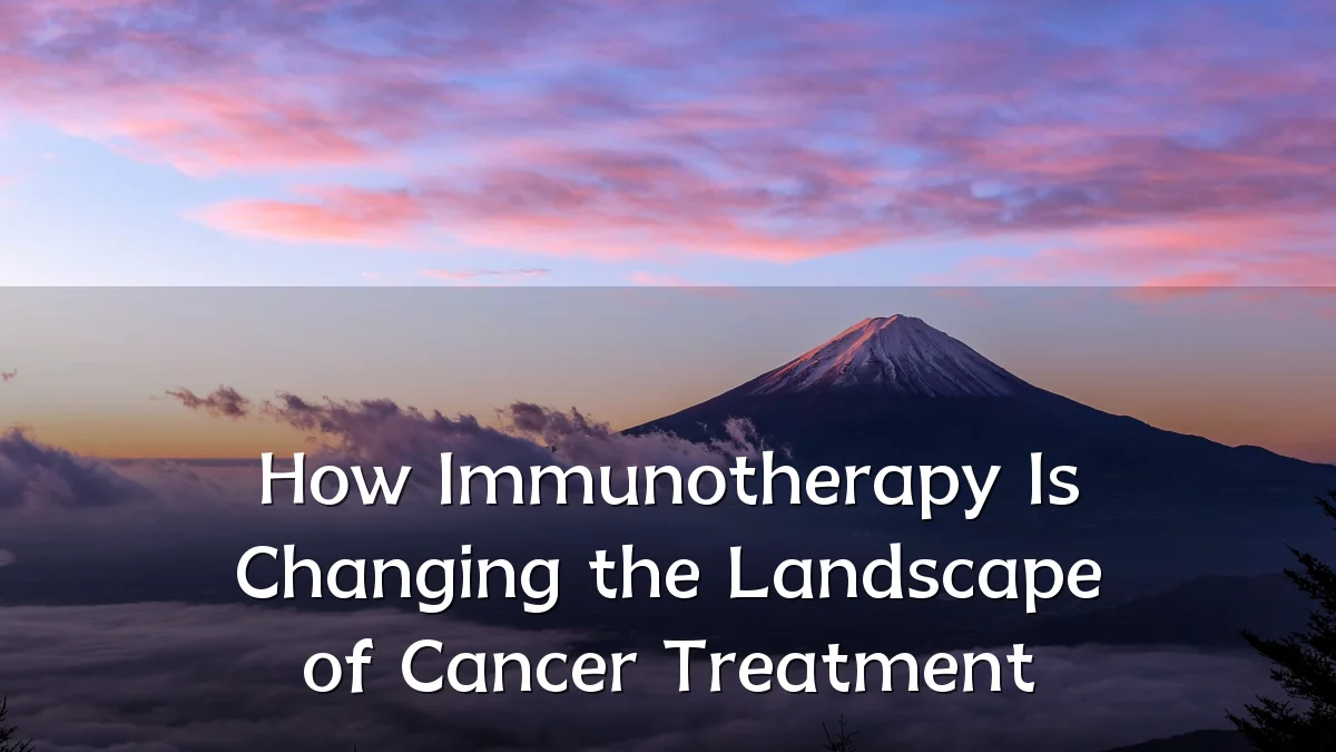 How Immunotherapy Is Changing the Landscape of Cancer Treatment